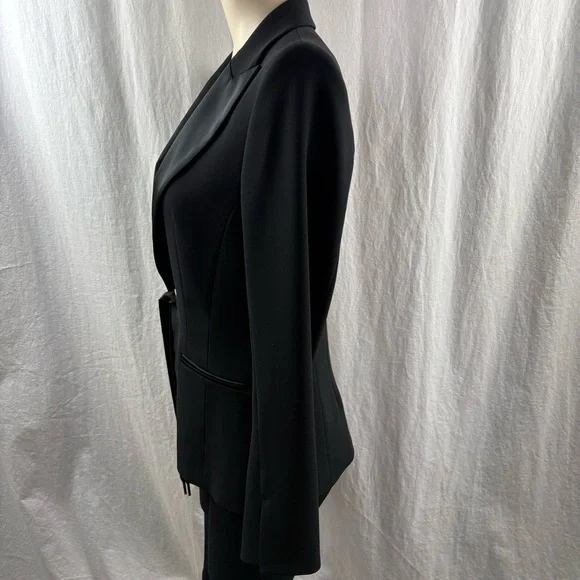 Marc Cain Elegant Black Blazer with Tie Detail US 8 - Picture 4 of 10